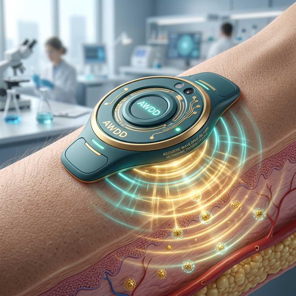 Wearable Acoustic Wave Drug Delivery